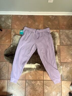 Women’s Lilac Drawstring Jogger Sweatpants